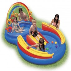 INTEX Inflatable Kids Rainbow Ring Water Play Center 57453EP   